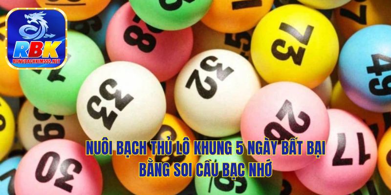 Nuôi Bạch Thủ Lô Khung 5 Ngày Bất Bại, Lô Đề Có Lãi