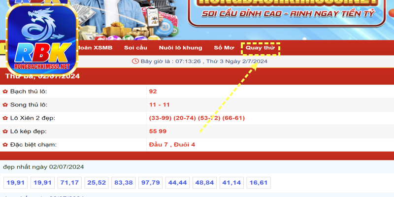 Chuyên Mục Quay Thử XSMB Tại Rồng Bạch Kim 555